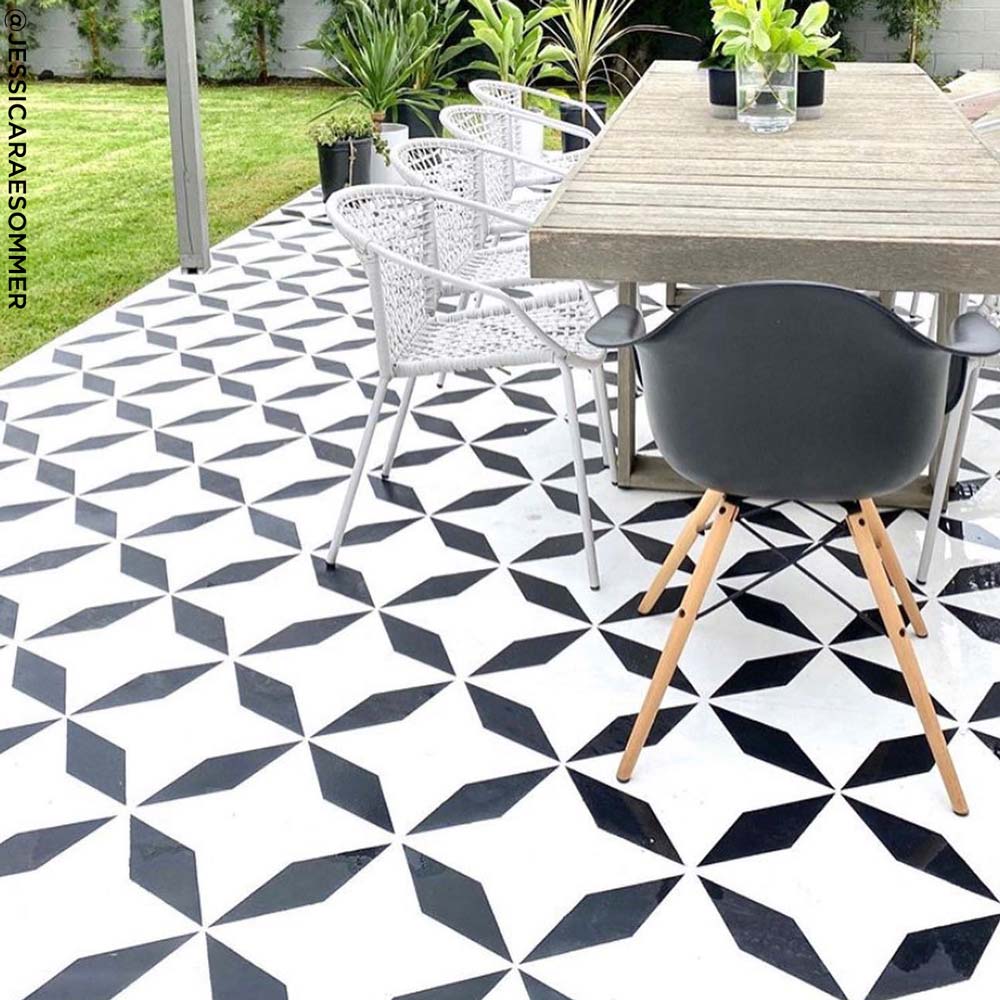 Diamant Tile Stencil Size Small